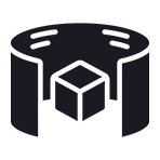 3d renderingar ikon o