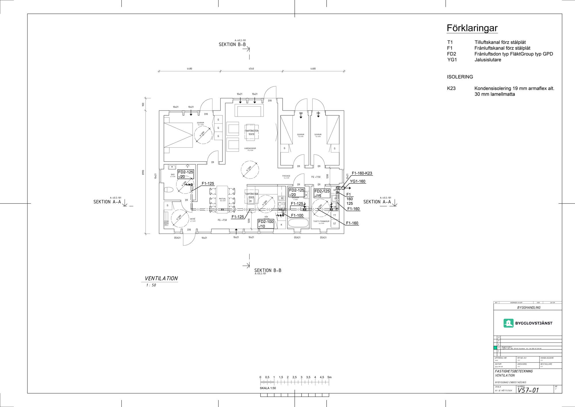 Ventilationsritning