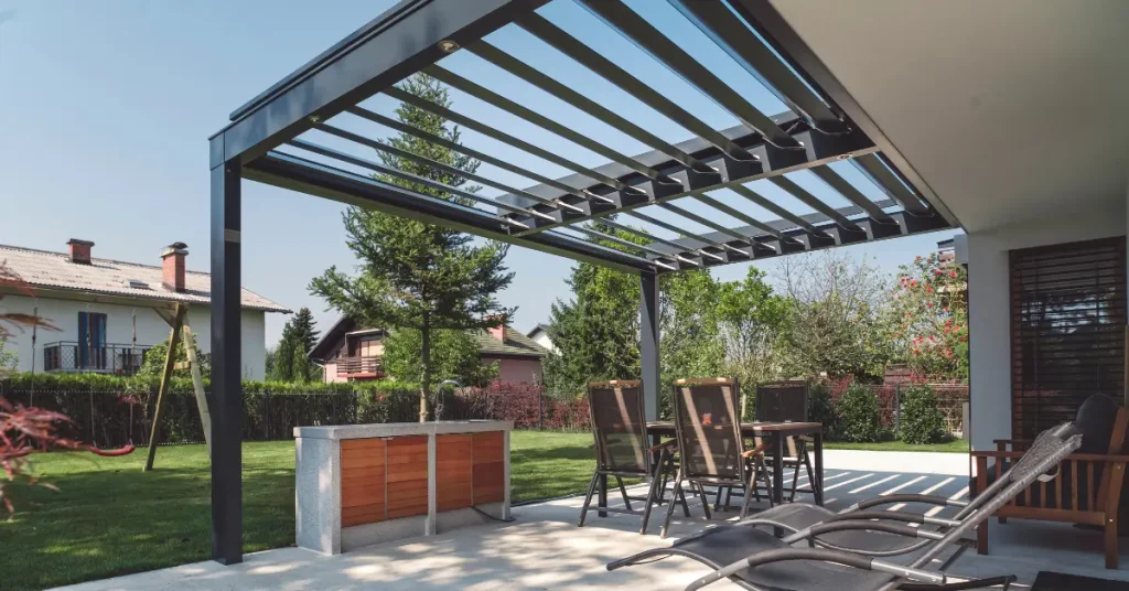 pergola med tak