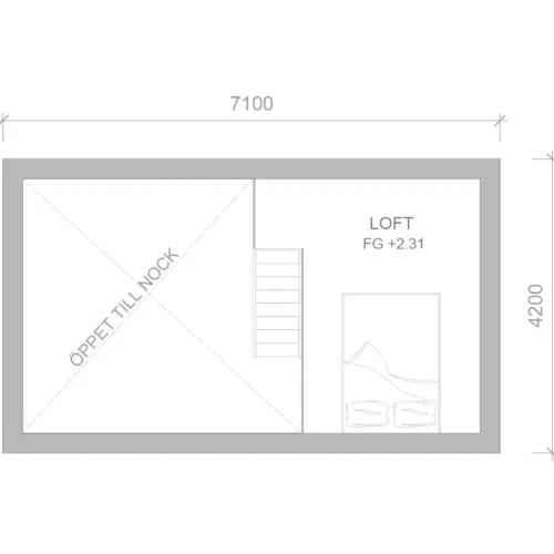 Linnea 6 attefallshus sigtuna planritning loft.webp