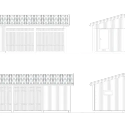 Carport Albert fasadritning