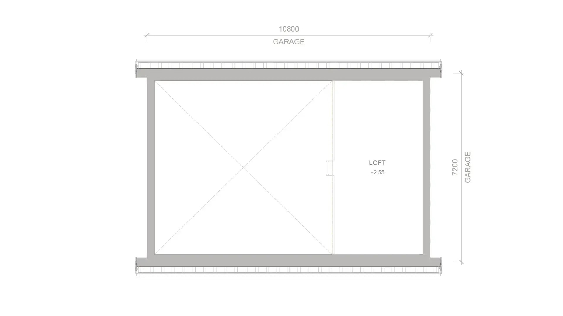 Garage Harald 3 Garage Harald planritning loft