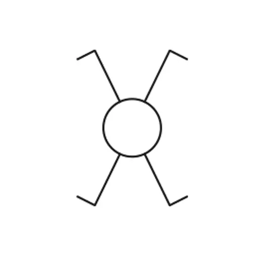 korsomkopplare symbol